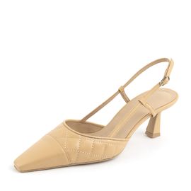 [KUHEE] Sling_back 2127K 7cm_ Sling back Shoes for women with Comfort, Girl's Fashion Shoes, Slingback High Heels, Handmade, Sheepskin _ Made in Korea